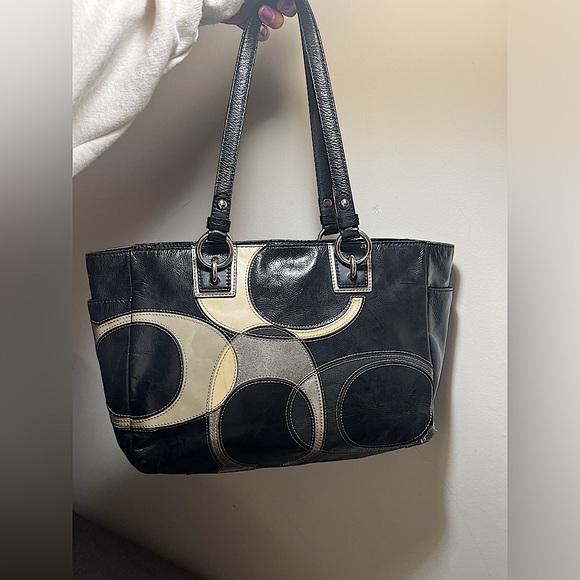 Coach Handbags - Coach gallery east west Leather Tote with Inlaid/Patchwork design